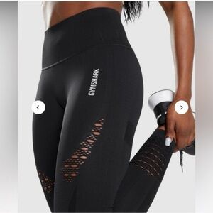 Gymshark Black Seamless Textured Design Leggings
